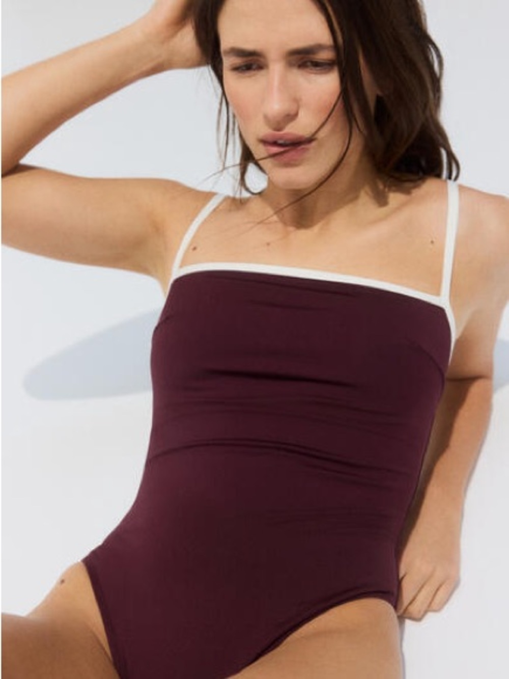 H&M | Burgundy One-Piece Swimsuit